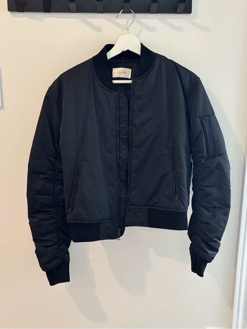 Aritzia Golden Goose Black Bomber Jacket - Women's